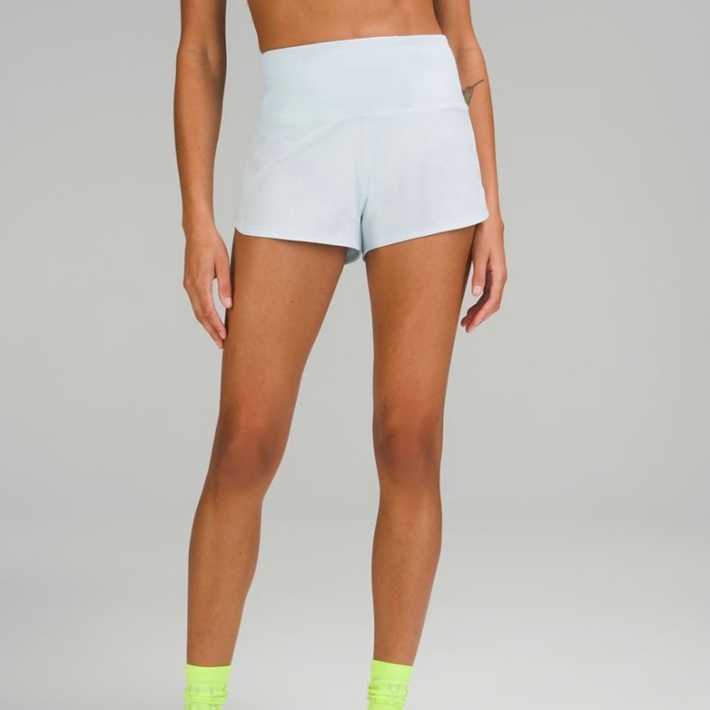 Speed Up High-Rise Lined Short 2.5” Powder Blue